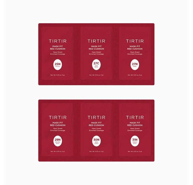 TIRTIR Foundation TIRTIR - Mask Fit Red Cushion Foundation 6 Shade Trial Kit Medium von TIRTIR