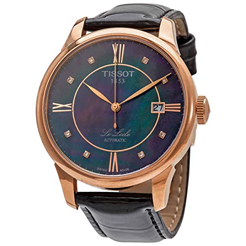 TISSOT Herren Automatikuhr T41.6.423.96 mit 38 mm Edelstahlgehäuse und Ledergürtel von Tissot