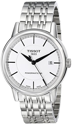 Tissot Herren-Uhren Rund Analog Automatik One Size Silber Edelstahl 32003104 von TISSOT