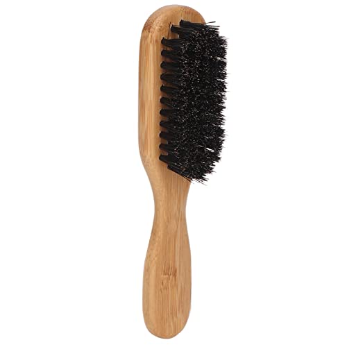 Holz-Bartbürste für Männer, Langlebige Weiche Borstenbürste mit Verstärktem Bürstenkopf und Ergonomischem Bambusgriff, Hautfreundliche Haar-Bartbürste für Zuhause, Friseursalon, Reiseschlafsaal von TITA-DONG