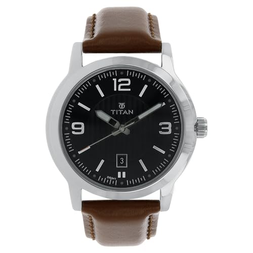 Titan Neo Analog Black Dial Men's Watch-1730SL02 von TITAN