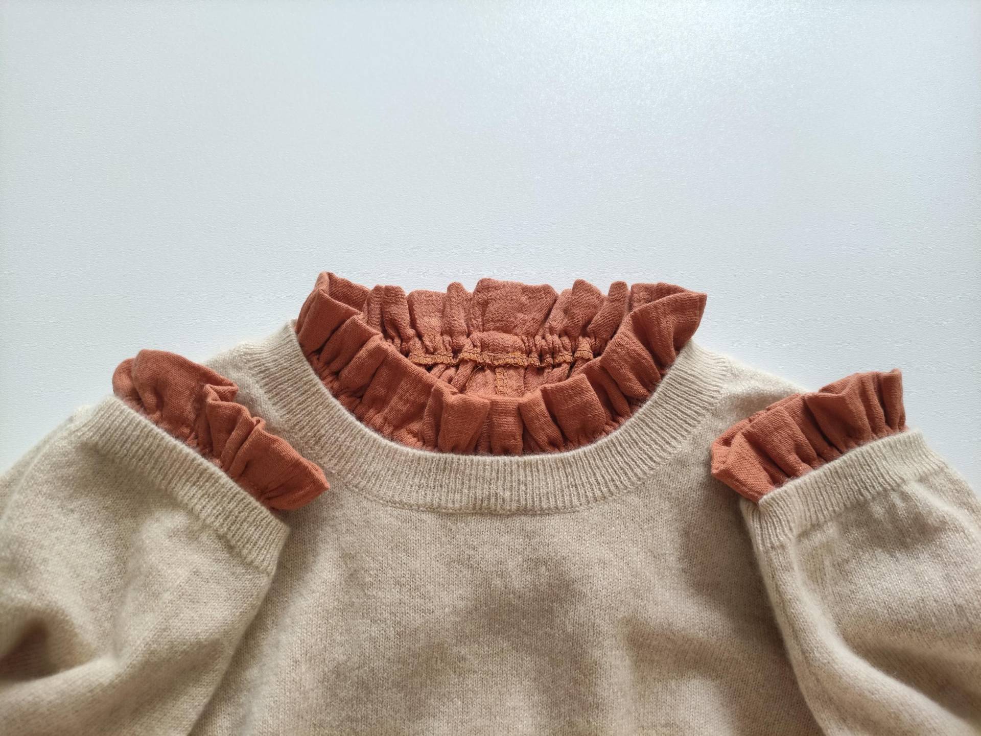 Abnehmbarer Kragen Und Manschetten Aus Doppellagigem Baumwollgewebe Für Erwachsene von TITIGOGOParis