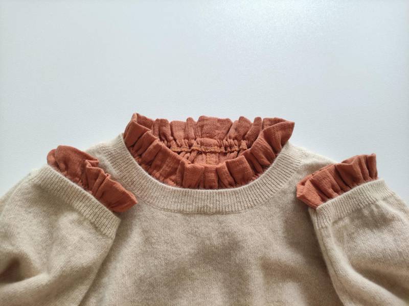 Abnehmbarer Kragen Und Manschetten Aus Doppellagigem Baumwollgewebe Für Erwachsene von TITIGOGOParis