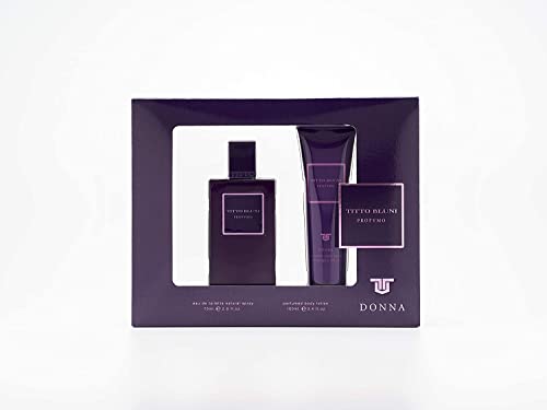 TITTO BLUNI Profumo Donna Eau de Toilette, 75 ml + Körpercreme 100 ml, Geschenkset für Damen, 2 Stück, Eau de Toilette, frisch und langanhaltend, blumiger und würziger Duft von TITTO BLUNI