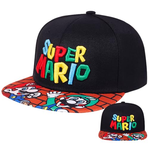 Marrio Baseballmütze Kinder, Marrio Baseballkappe Einstellbare Basecap Cartoon Baseball Cap Kappe Cap Baseballkappe mit Flacher Krempe Verstellbar Baseboard Baseballkappe Mütze for Boys Girls 2-8 Year von TIUASHR