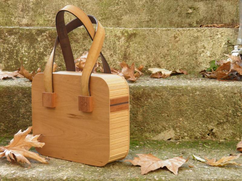Kirschbaum Lederne Handtasche Kirschbaum Lederne Handtasche von TIWoodWorks