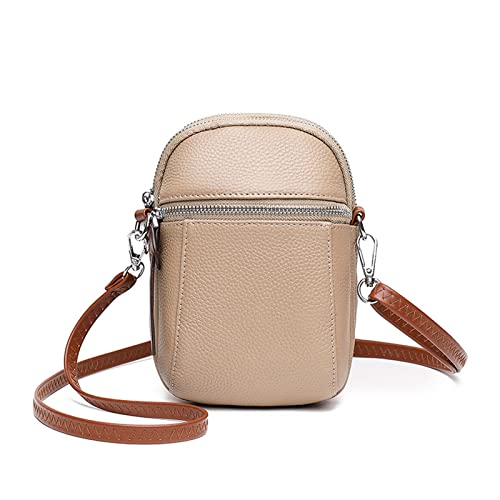 TIYETA Schultertasche Damen-Umhängetasche Klein, Handytasche Mit Geldbörse Zum Umhängen,Khaki 1 von TIYETA