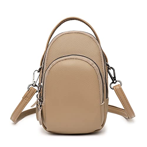 TIYETA Schultertasche Damen-Umhängetasche Klein, Handytasche Mit Geldbörse Zum Umhängen,Khaki von TIYETA