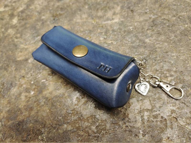 Handgemachte Echt Leder Mini Tasche/Schlüsselanhänger Geldbörse Clutch Beutel Schlüsselhalter Benutzerdefinierte Farbe Echtes Leder, Kostenlose von TIZART