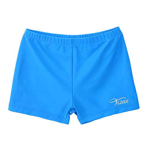 TIZAX Jungen Badehose Kinder Uv-Schutz Badeshorts Badeboxer Schwimmhose Blau 13-14 Jahre 158/164 von TIZAX