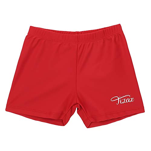 TIZAX Jungen Badehose Kinder Uv-Schutz Badeshorts Badeboxer Schwimmhose Rot 5 Jahre 110 von TIZAX