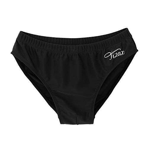 TIZAX Slip Badehose für Kinder Jungen Badeshorts Schnelltrocknend Schwimmhose Schwarz 11-12 Jahre von TIZAX