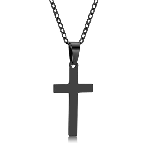 TIZU Kreuz Kette Damen,Kreuz Anhänger Halskette aus Edelstahl Schmuck Für Frauen,Mädchen TIZU Kreuz Kette Damen,Kreuz Anhänger Halskette aus Edelstahl Schmuck Für Frauen,Mädchen von TIZU