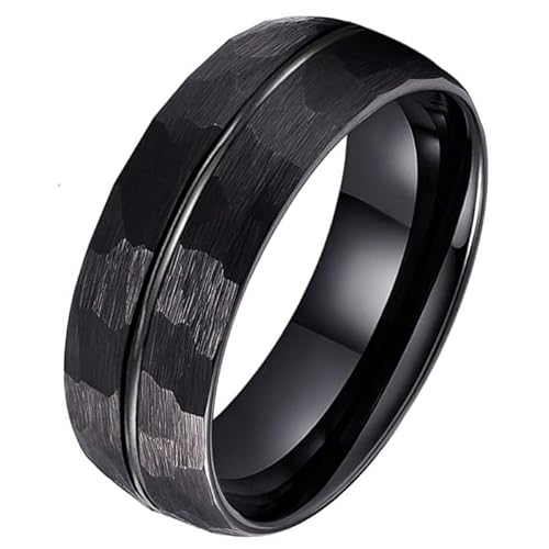 Tom Jaxon Wolfram Ring Facet Nut Matt Schwarz-21mm von TJ Tom Jaxon