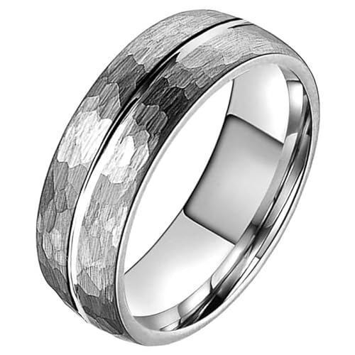 Tom Jaxon Wolfram Ring Facet Nut Matt Silber-21mm von TJ Tom Jaxon