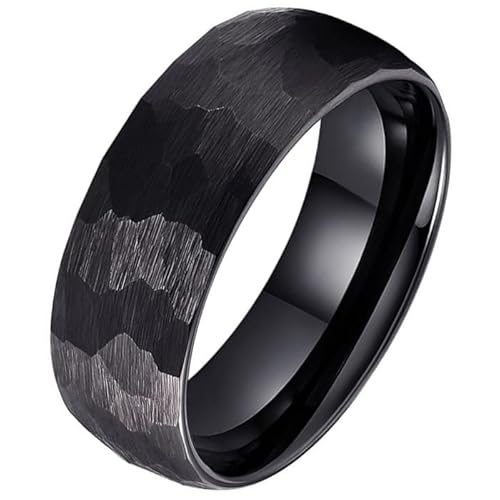 Tom Jaxon Wolfram Ring Facette Matte Schwarz-17mm von TJ Tom Jaxon