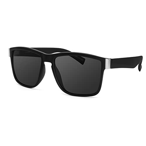 TJUTR Sonnenbrille Herren Polarisiert Retro Vintage Sonnenbrillen Coole Designer für Sport TR90 Sonnenbrille Rechteckig UV400 Schutz von TJUTR