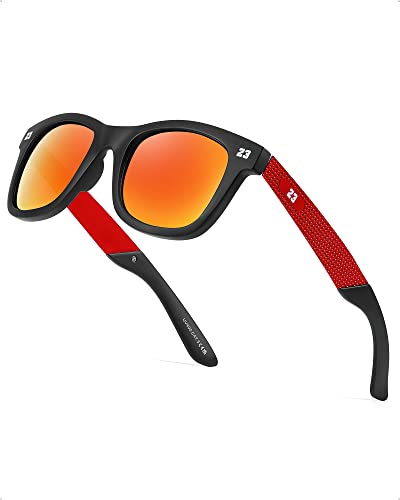 TJUTR Polarisierte Eckige Sonnenbrille Herren mit UV400-Schutz und einzigartigem ikonischem Zahlen-Design. von TJUTR