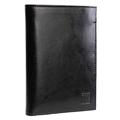 TK 1979 TK01 – Geldbörse Leder Schwarz Herren / 15 x 11 cm, Schwarz RFID, 15 cm, Klassisch von TK 1979