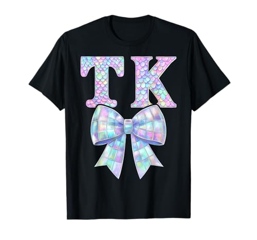 I'm Ready for TK Preppy Girly Coquette Bow Girl First Day TK T-Shirt von TK Level Unlocked Kids Girl 1st Day of TK Teacher