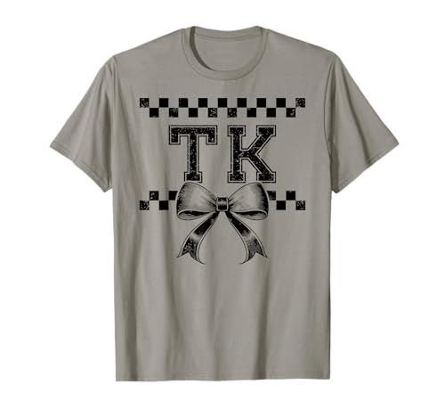 I'm Ready for TK Preppy Girly Coquette Bow Girl First Day TK T-Shirt I'm Ready for TK Preppy Girly Coquette Bow Girl First Day TK T-Shirt von TK Level Unlocked Kids Girl 1st Day of TK Teacher
