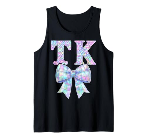 I'm Ready for TK Preppy Girly Coquette Bow Girl First Day TK Tank Top I'm Ready for TK Preppy Girly Coquette Bow Girl First Day TK Tank Top von TK Level Unlocked Kids Girl 1st Day of TK Teacher