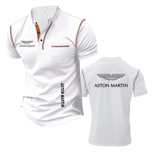 Herren-Stretch-Henley-T-Shirts Für A.s.t.o.n M.a.r.ti.n Stehkragen Kurzärmliges T-Shirt Bequeme Kontrastfarben Activewear Weiches T-Shirt Top Kleidung-BaiS||l Herren-Stretch-Henley-T-Shirts Für A.s.t.o.n M.a.r.ti.n Stehkragen Kurzärmliges T-Shirt Bequeme Kontrastfarben Activewear Weiches T-Shirt Top Kleidung-BaiS||l von TKAJHPAH