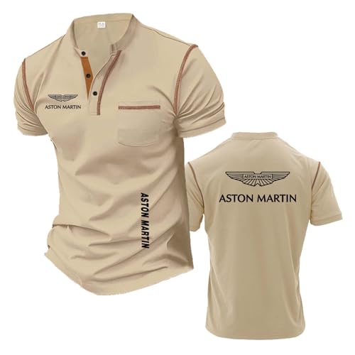 Herren-Stretch-Henley-T-Shirts Für A.s.t.o.n M.a.r.ti.n Stehkragen Kurzärmliges T-Shirt Bequeme Kontrastfarben Activewear Weiches T-Shirt Top Kleidung-KQS||l Herren-Stretch-Henley-T-Shirts Für A.s.t.o.n M.a.r.ti.n Stehkragen Kurzärmliges T-Shirt Bequeme Kontrastfarben Activewear Weiches T-Shirt Top Kleidung-KQS||l von TKAJHPAH