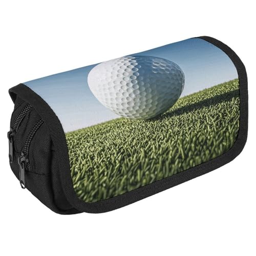 TKJMCSW Federmäppchen mit großem Fassungsvermögen, mit Reißverschluss, multifunktionales Federmäppchen mit 3 Fächern, Make-up-Tasche für Erwachsene, Stoff, für Damen und Herren von TKJMCSW