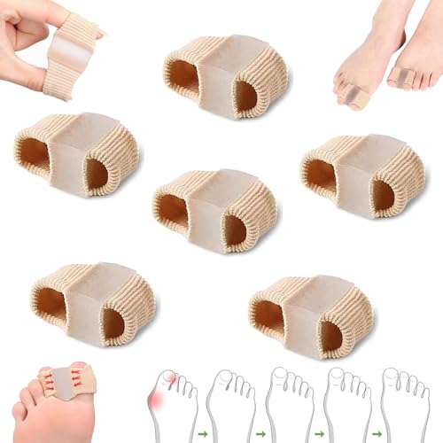 Chiclify Toe Spacers, Elastic Toe Separators, Premium Elastic Toe Separators, Comfortable Pain Relief & Alignment, for Women & Men Comfortable Toe Spacer (6pcs, 1.8cm) von TKNIBEEN
