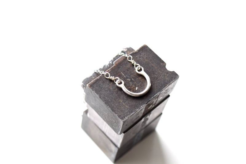 Hufeisenhalskette Aus Sterlingsilber - Sie Wünschen Handgefertigter Anhänger Feine, Glänzende Kette Hufeisenhalskette Aus Sterlingsilber - Sie Wünschen Handgefertigter Anhänger Feine, Glänzende Kette von TKittenShop