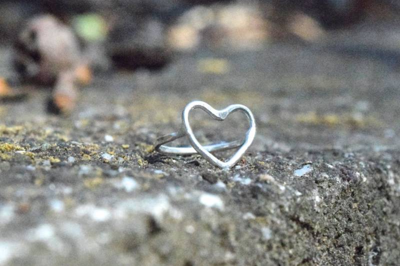 Mama Herz Ring - Herzförmiger Sterling Silber Ich Dich Passender Herzring Mama Herz Ring - Herzförmiger Sterling Silber Ich Dich Passender Herzring von TKittenShop