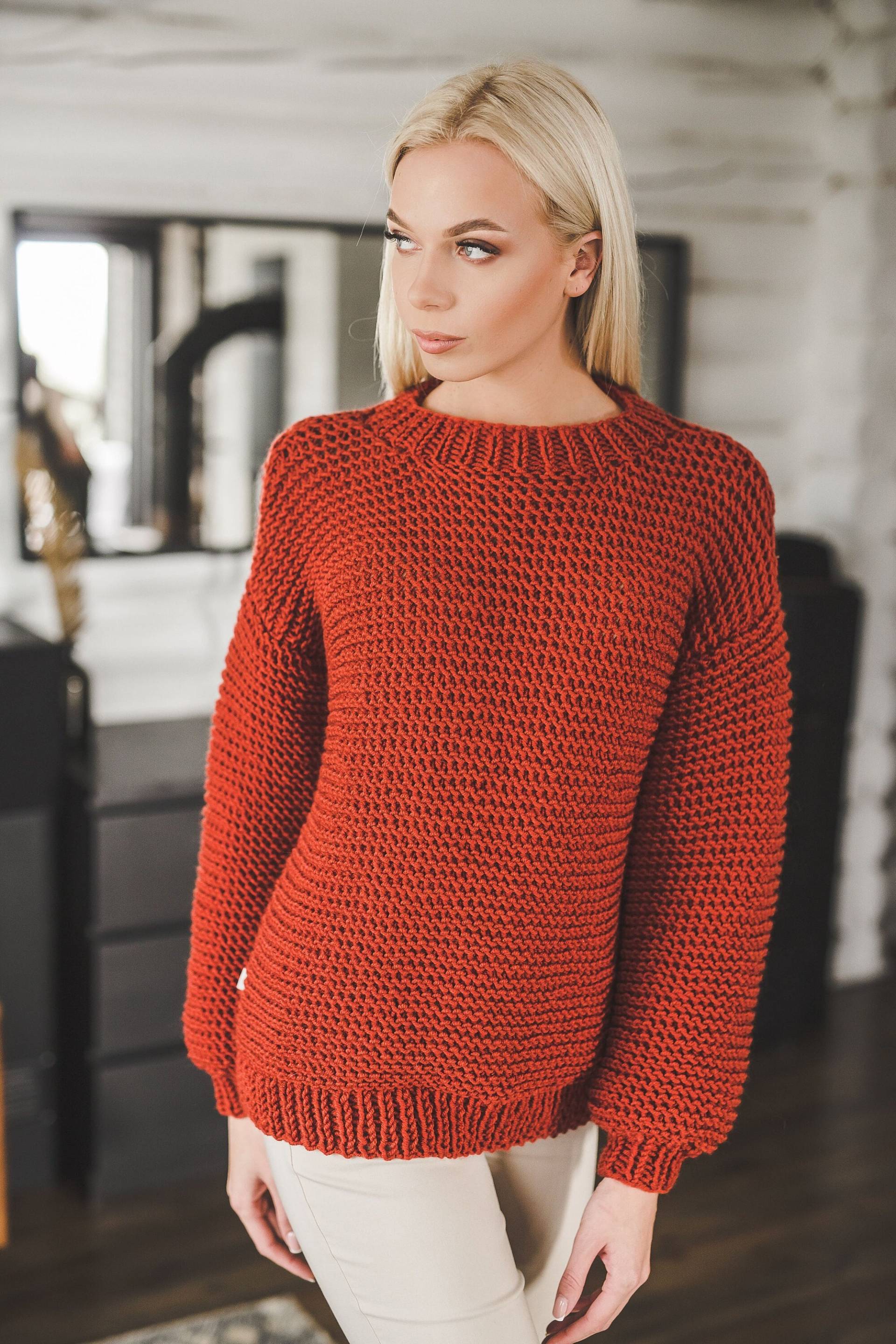 Dicker Pullover, Dicker Pullover Aus Wolle, Für Frauen, Frauen von TKnitKnitwear