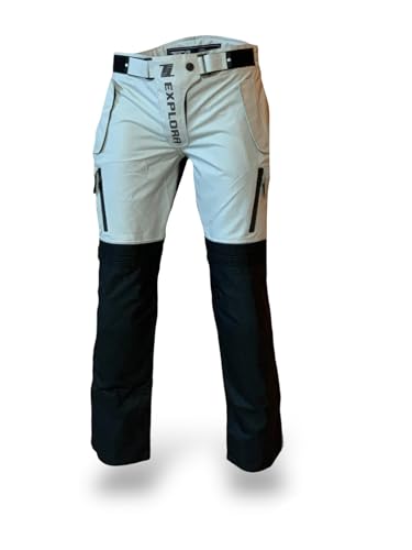 TLA EXPLORA Light Lady Motorradhose für Damen mit CE-Protektoren, Motorradhose Frühling/Sommer, Motorradhose für 2 Jahreszeiten, Motorradanzug für Damen TLA EXPLORA Light Lady Motorradhose für Damen mit CE-Protektoren, Motorradhose Frühling/Sommer, Motorradhose für 2 Jahreszeiten, Motorradanzug für Damen von TLA TROOPS LEGEND RACING APPAREL
