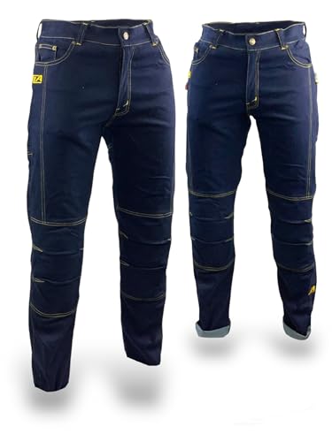 TLA KP024 Stretch-Motorradjeans für Herren mit CE-Schutz | Verstärkte Motorrad-Jeanshose | Motorrad- und Roller-Jeanshosen | Motorradbekleidung von TLA TROOPS LEGEND RACING APPAREL