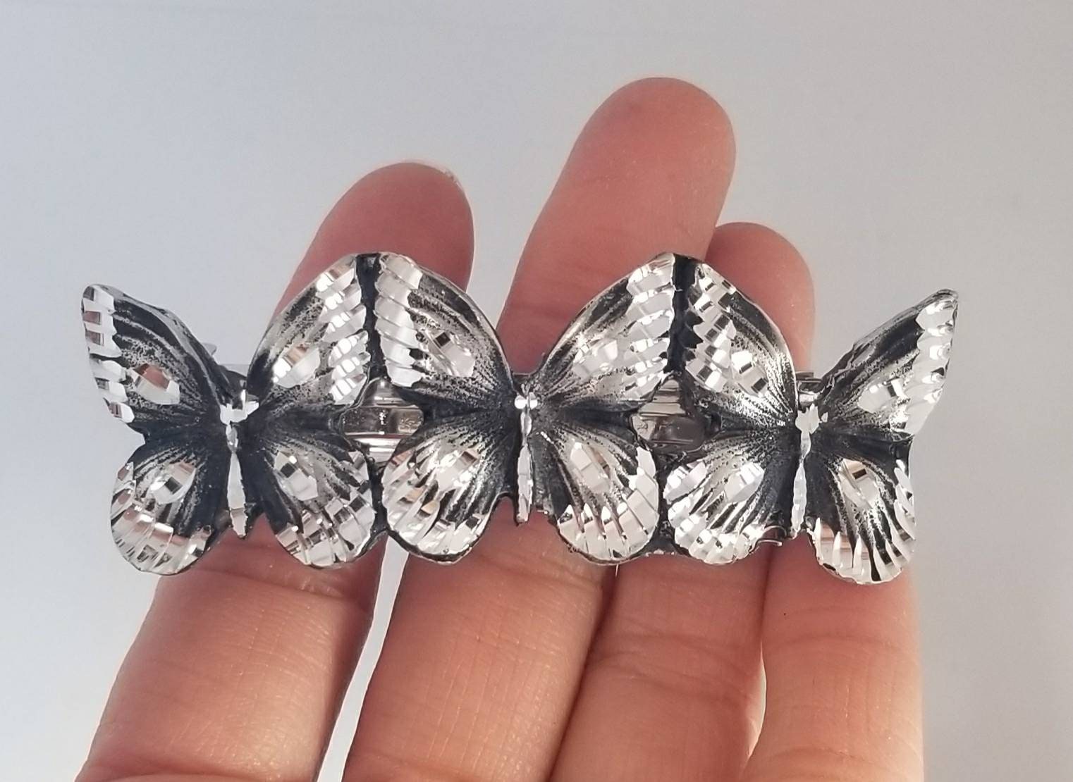 Drei Kleine Schmetterling Haarspange 60 Mm Clip Drei Kleine Schmetterling Haarspange 60 Mm Clip von TLAtreasures
