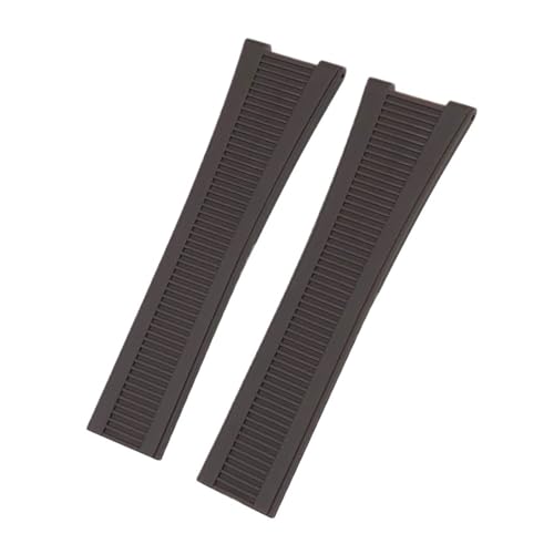 TLCBAZCF 25 mm 13 mm Gummi-Silikon-Armband kompatibel mit Patek Philippe Nautilus PP 5711 5726 5712 5980 Schwarz Blau Braun Weiches Uhrenarmband(Brown) von TLCBAZCF