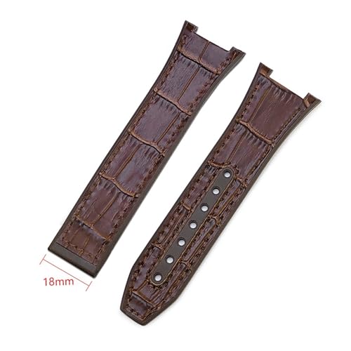 TLCBAZCF 25 x 14 m Lederschicht-Uhrenarmband mit Gummiunterseite, kompatibel mit dem Uhrenarmband der Omega Constellation 41 mm Observatory Series(Purple Green) von TLCBAZCF