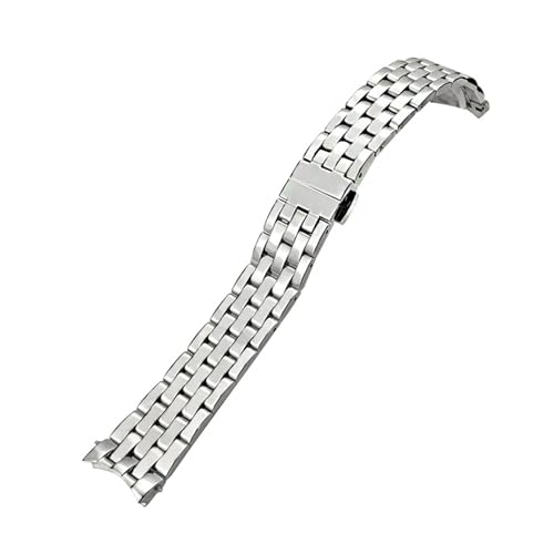 TLCBAZCF 316L Edelstahl-Uhrenarmband, 18 mm, kompatibel mit MIDO BARONCELLI M007 M007207, Silber-Roségold-Armband(Silver) von TLCBAZCF