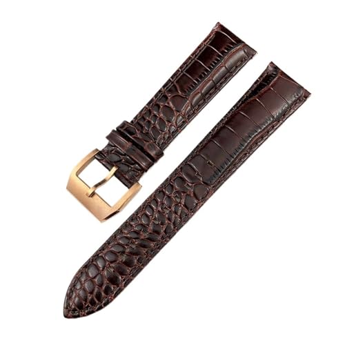 TLCBAZCF Lederarmband mit Krokodilmuster, 19 mm, 20 mm, 21 mm, 22 mm, kompatibel mit 5 SKX Hamilton Certina Tissot Rindsleder, 21 mm von TLCBAZCF
