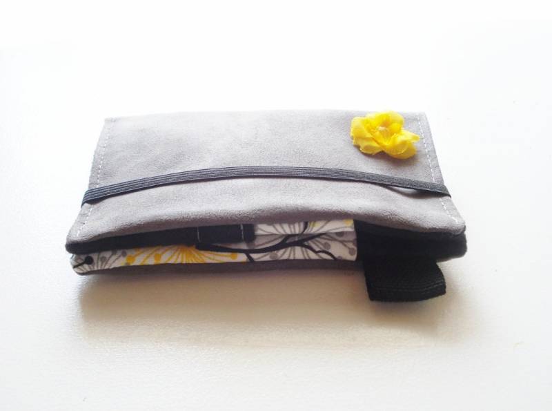 Kunstleder Clutch Blume Portemonnaie Filz Iphone 6 Frau Geschenk Für Sie Faux Wildleder Handytasche Samsung Grau Gelb Kunstleder Clutch Blume Portemonnaie Filz Iphone 6 Frau Geschenk Für Sie Faux Wildleder Handytasche Samsung Grau Gelb von TLCPouches