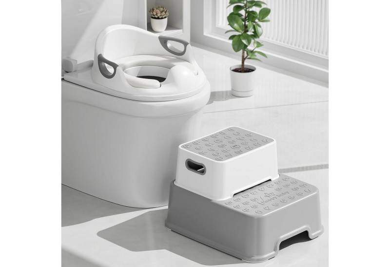 TLGREEN Toilettentrainer, Toilettensitz Kinder mit Tritthocker, Rutschfest, (Wc Sitz Kinder mit 2 Stufen Hocker), Kindertoilette, Toilettensitz für Kinder 1-8 Jahre von TLGREEN