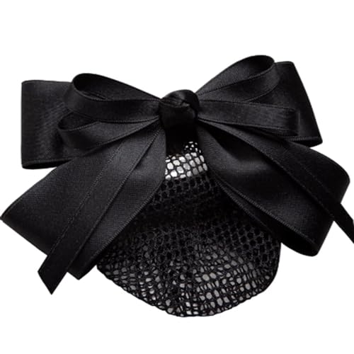 Haarnetz mit Schleife und Haarspange Damen Arbeitsplatte Haarnetz Kopfschmuck Haar für Banken Hotels Restaurant Mitarbeiter(Colour 1) von TLMDXTEU