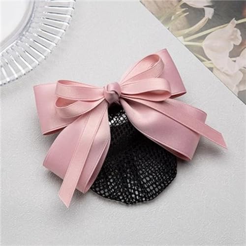 Haarnetz mit Schleife und Haarspange Damen Arbeitsplatte Haarnetz Kopfschmuck Haar für Banken Hotels Restaurant Mitarbeiter(Colour 5) von TLMDXTEU