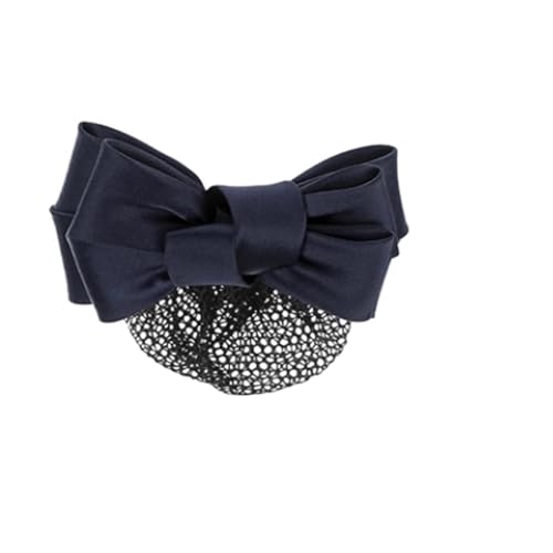 Haarnetz mit Schleife und Haarspange Damen-Haarnetz mit Haarspange und Schleife für Banken Hotels Restaurant Mitarbeiter von TLMDXTEU