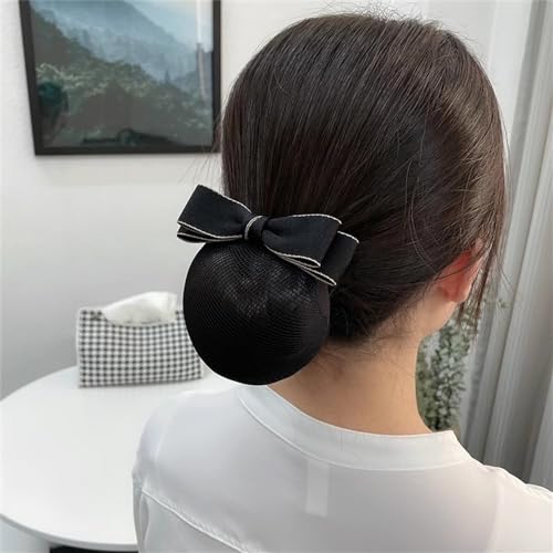 Haarnetz mit Schleife und Haarspange Haarnetz mit einfacher Schleife for Damen, mehrfach erhältlich für Banken Hotels Restaurant Mitarbeiter(Colour 3,Style 1) von TLMDXTEU