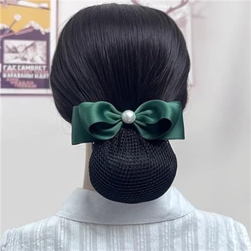 Haarnetz mit Schleife und Haarspange Haarspange for Flugbegleiterin von Hair Network for Damen für Banken Hotels Restaurant Mitarbeiter(Colour 6) von TLMDXTEU