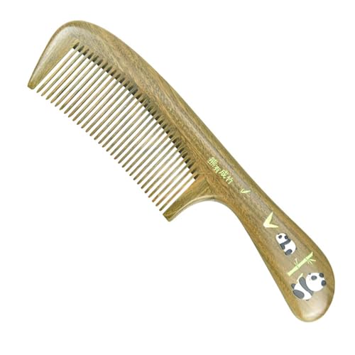 Holzkamm Sandelholz Großer geschnitzter Holzkamm for den täglichen Gebrauch zu Hause für Frauen und Männer(2) von TLMDXTEU