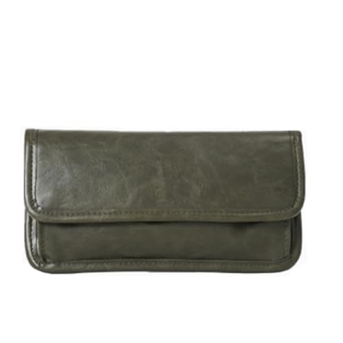 TLMDXTEU Herren-Geldbörsen Herren-Geldbörse mit Langer Klappe, Kartenfächer, Clutch, Ledergeldbörse Brieftasche Wallet Portmonee von TLMDXTEU