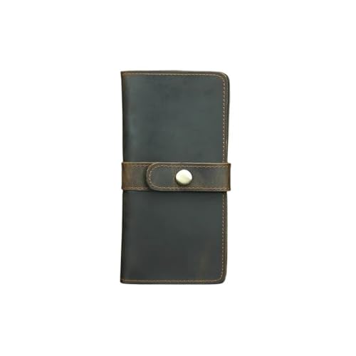 TLMDXTEU Herren-Geldbörsen Lange, einfache Vintage-Geldbörse for Herren mit Geldklammer Brieftasche Wallet Portmonee(Colour 1) von TLMDXTEU